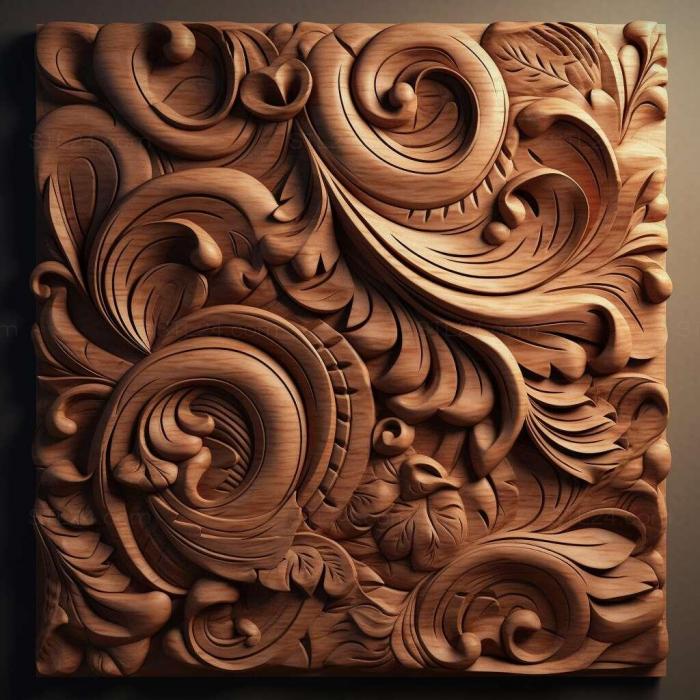 Patterns and decorations (stl smooth 4, PATTERN_196) 3D models for cnc